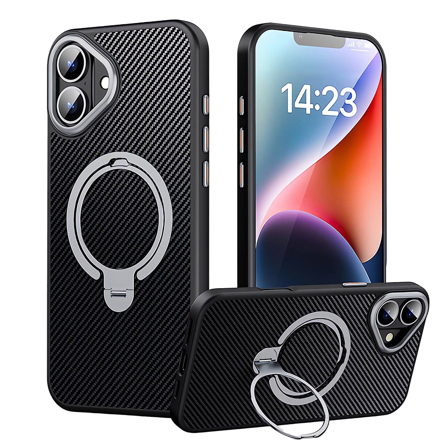 Designed for iPhone 16 Plus Case with Upgraded Rotatable Magnetic Stand [Military Drop Protection] [Compatible with MagSafe] Shockproof Slim Case 6.7 Inch 2024