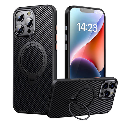 Designed for iPhone 16 Pro Case with Upgraded Rotatable Magnetic Stand [Military Drop Protection] [Compatible with MagSafe] Shockproof Slim Case 6.3 Inch 2024