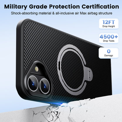 Designed for iPhone 16 Plus Case with Upgraded Rotatable Magnetic Stand [Military Drop Protection] [Compatible with MagSafe] Shockproof Slim Case 6.7 Inch 2024