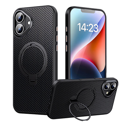 Designed for iPhone 16 Case with Upgraded Rotatable Magnetic Stand [Military Drop Protection] [Compatible with MagSafe] Shockproof Slim Case 6.1 Inch 2024