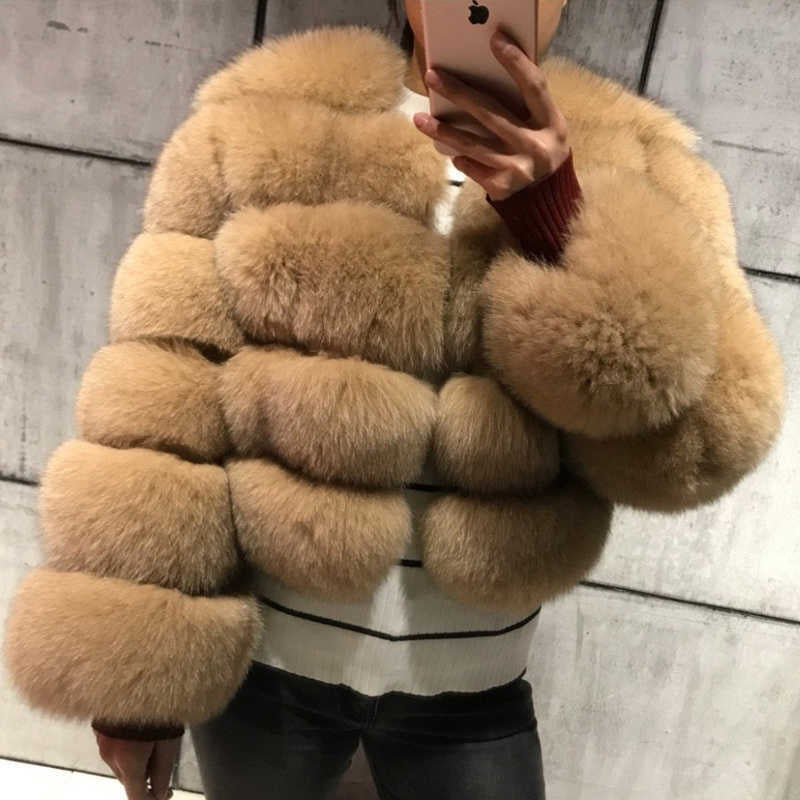 Simplee Women Luxury Winter Warm Fluffy Faux Fur Short Coat Jacket Parka Outwear