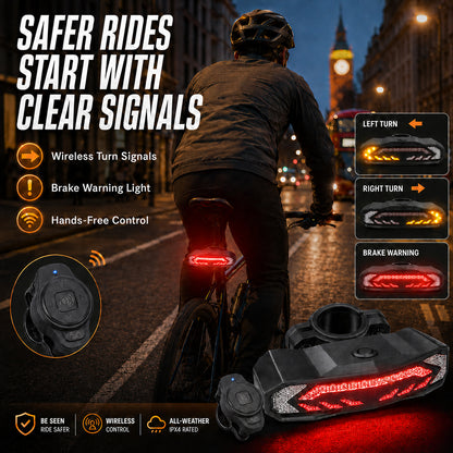 Automatic bike brake light warning function